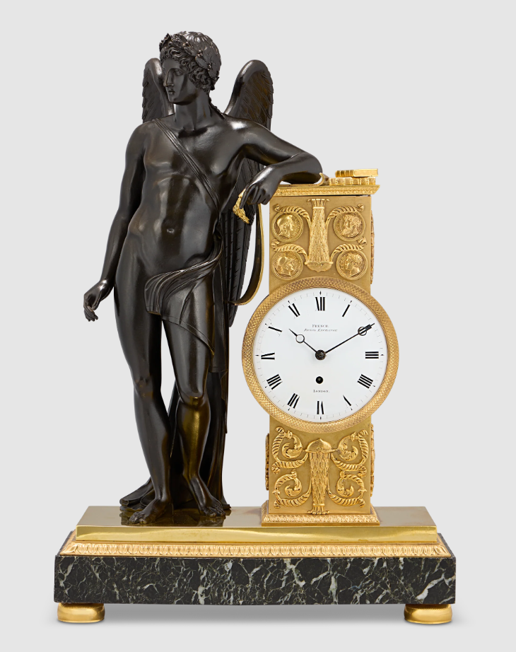 Genius of the Arts Mantel Clock by James Moore Frencht